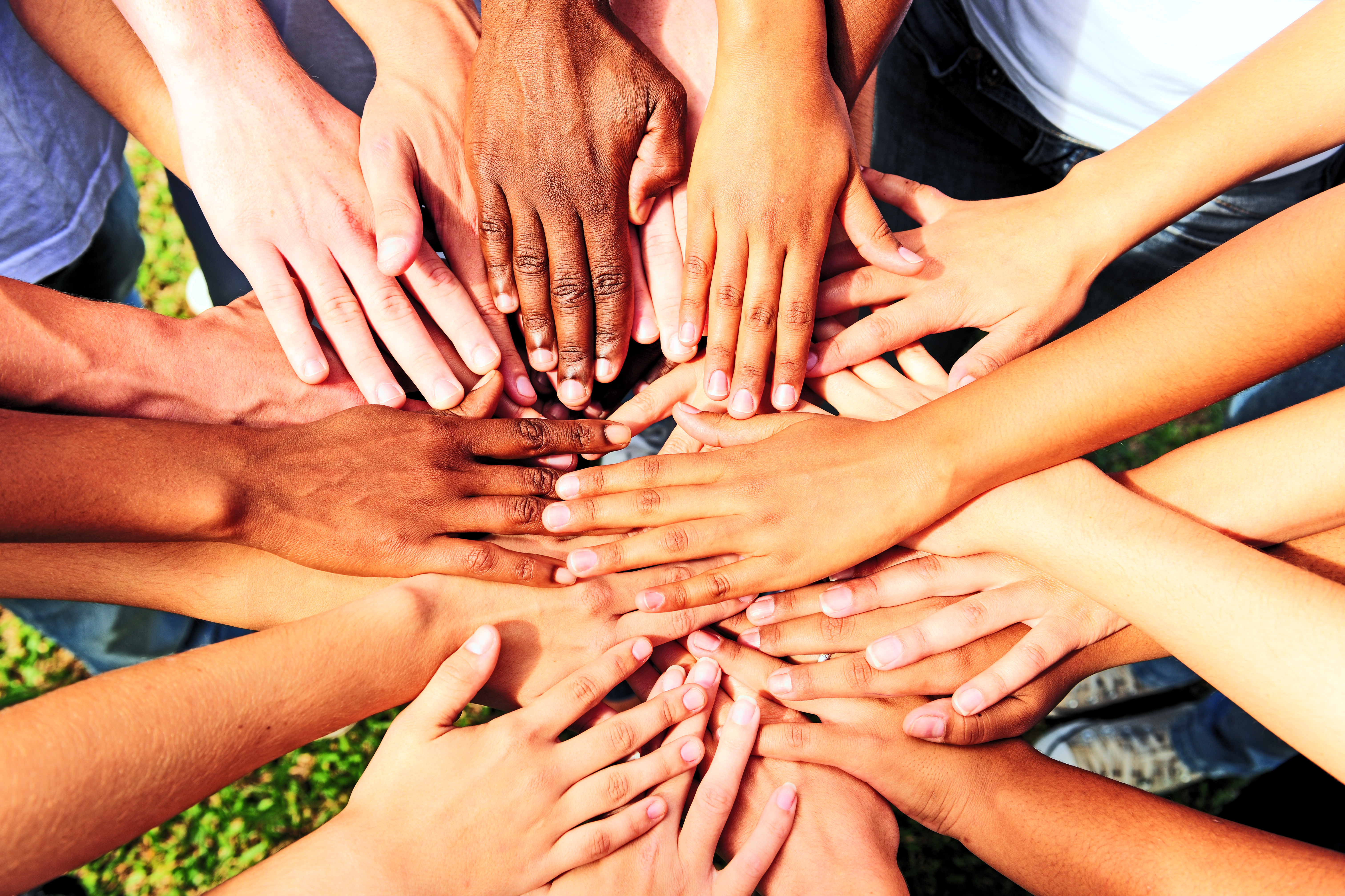 Unity in Diversity: Hands of all Colors United in Excelling Leadership