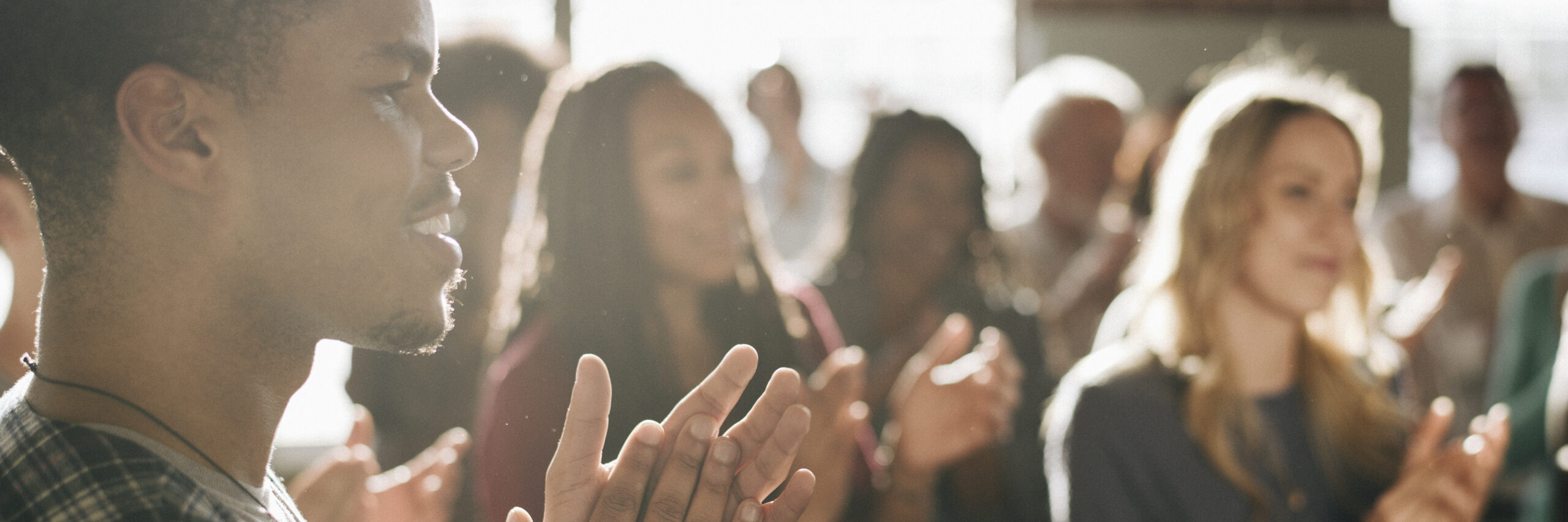 Celebrating Kind Leadership: Diverse People Clapping after a Session Celebrating Kind Leadership: Diverse People Clapping after a Session